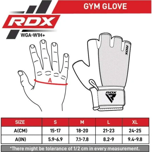 RDX W1H Gym Workout Gloves - Treeningkindad | RDX