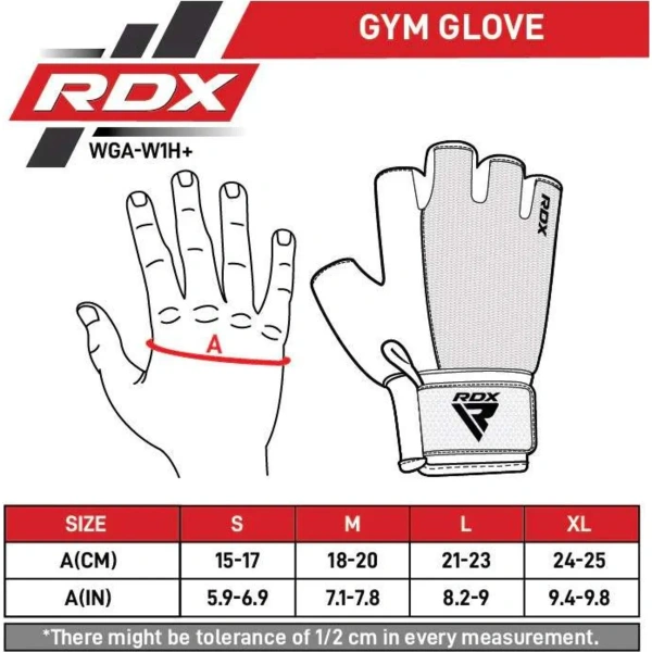 RDX W1H Gym Workout Gloves - Treeningkindad | RDX