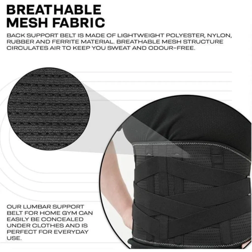 RDX PB Adjustable Waist Support Belt Lumber Padded For Lower Back Pain | RDX