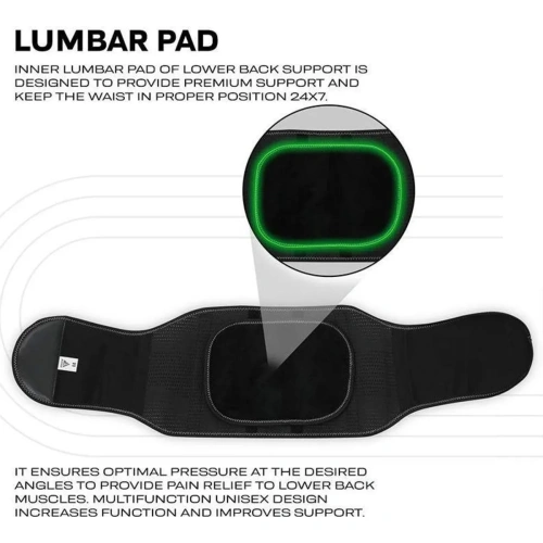 RDX PB Adjustable Waist Support Belt Lumber Padded For Lower Back Pain | RDX