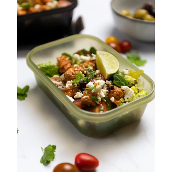 SmartShake Food Storage Container, Dusky Green - 800ml | SmartShake