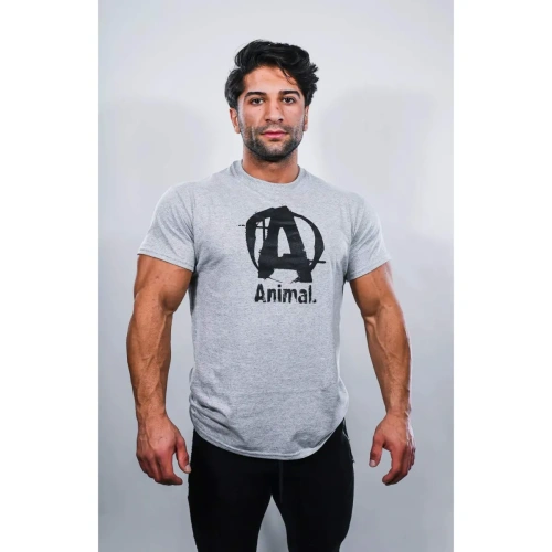 ANIMAL "A" LOGO Tee - Grey | Universal Nutrition