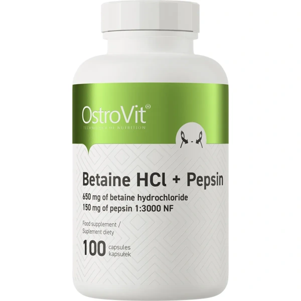 OstroVit Betaine HCl + Pepsin 100 capsules | OstroVit