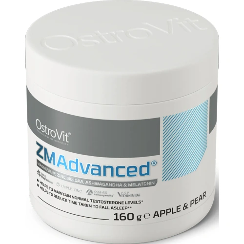 OstroVit ZMAdvanced 160g - Magnesium, B6, Zinc, DAA, Ashwagandha & Melatonin | OstroVit