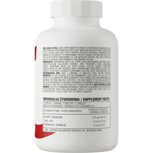 OstroVit MgZB Ultra 120 tablets | OstroVit