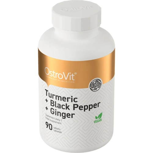 OstroVit Turmeric + Black Pepper + Ginger 90 tablets | Superfoodid ... 2