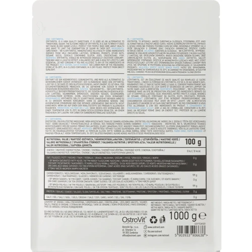 OstroVit Erythritol 1000g | OstroVit