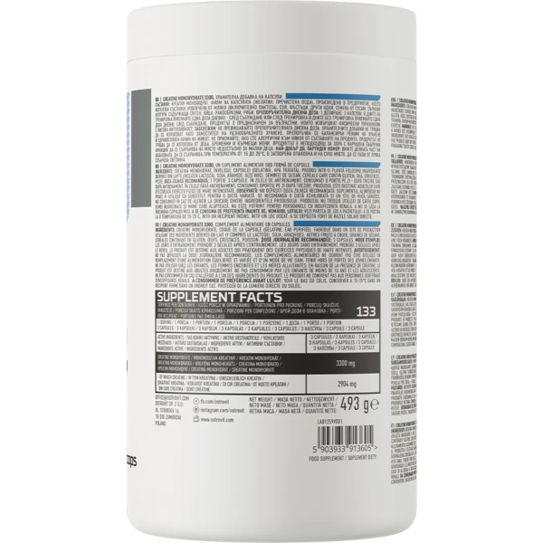 OstroVit Creatine Monohydrate 3300 mg 400 capsules | OstroVit