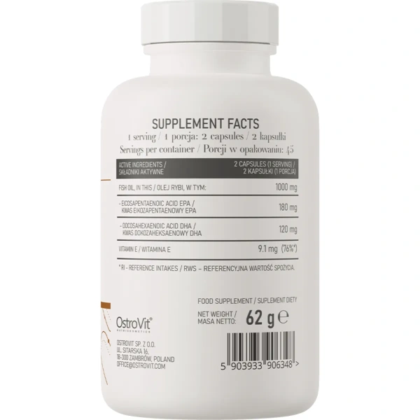 OstroVit Omega 3 Easy to Swallow 90 capsules | OstroVit