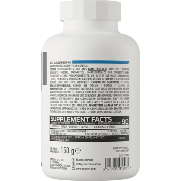 OstroVit Glucosamine 1400 mg 90 capsules | OstroVit