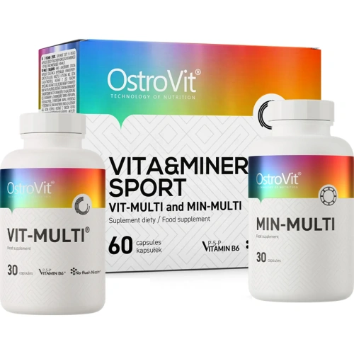 OstroVit VIT&MIN SPORT 60caps 2pack / Multivitamiinid Ja Mineraalid...