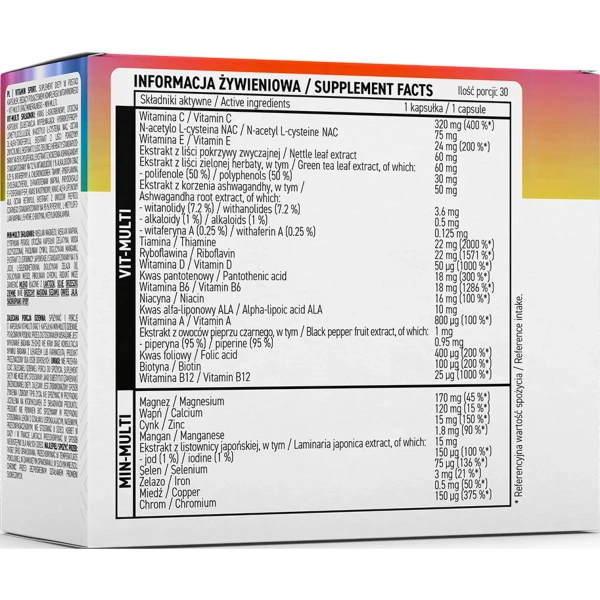 OstroVit VIT&MIN SPORT 60caps 2pack / Multivitamiinid Ja Mineraalid | OstroVit