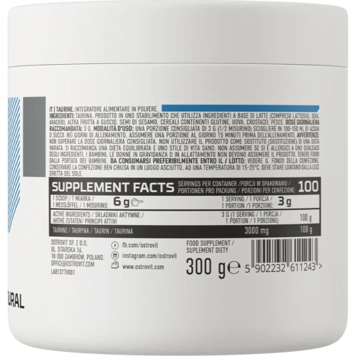 OstroVit Supreme Pure Taurine 300g | OstroVit