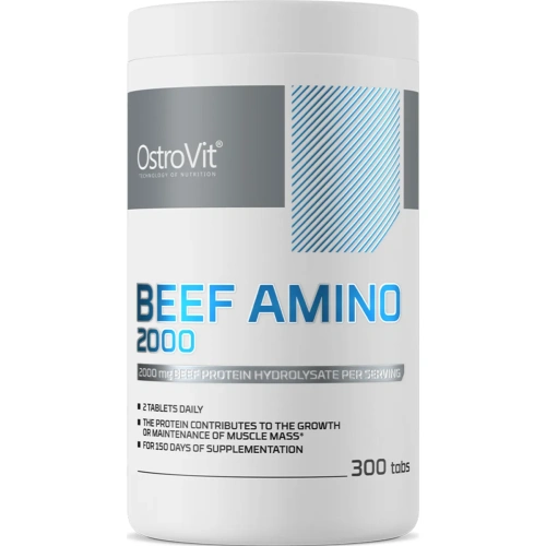 Ostrovit Beef Amino 2000 - 300tab | Liellopu gaļas aminoskābes – Pē...