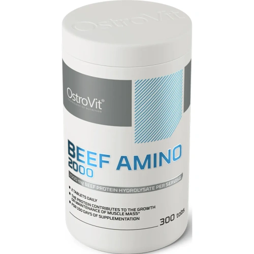 Ostrovit Beef Amino 2000 - 300tab | Liellopu gaļas aminoskābes – Pē... 2