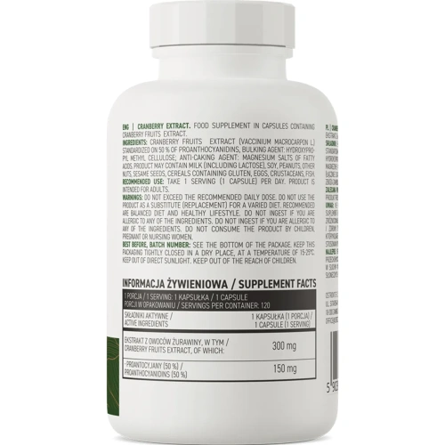OstroVit Cranberry Extract VEGE 120 capsules | OstroVit