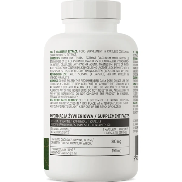 OstroVit Cranberry Extract VEGE 120 capsules | OstroVit