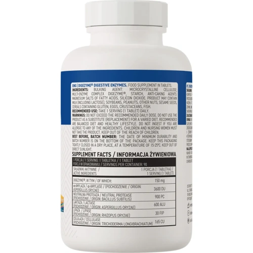 OstroVit Digezyme Digestive Enzymes 90 tablets | OstroVit