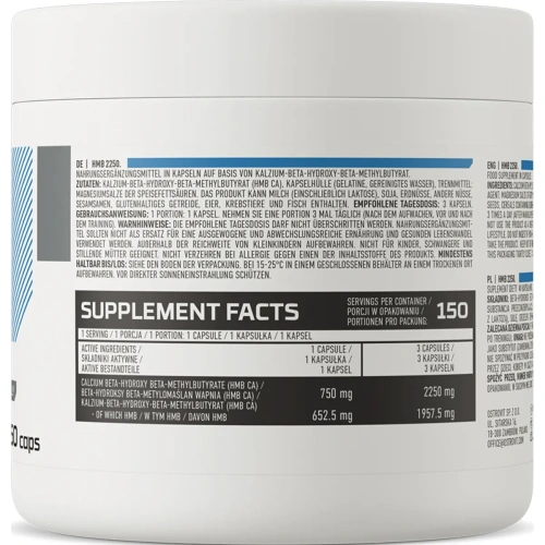 OstroVit HMB 2250mg 150 capsules | HMB – Buy Now at SportLab 2