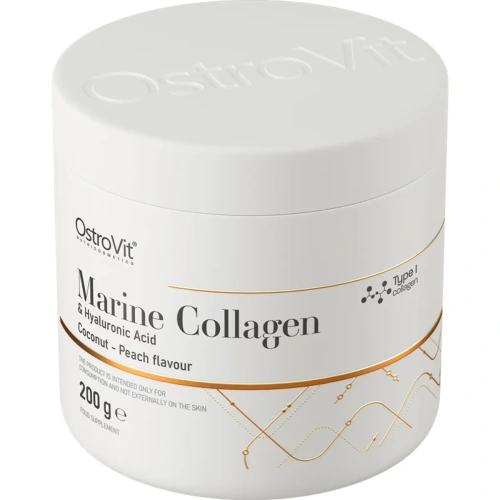 OstroVit Marine Collagen + Hyaluronic Acid + Vitamin C 200g | Kolag... 2