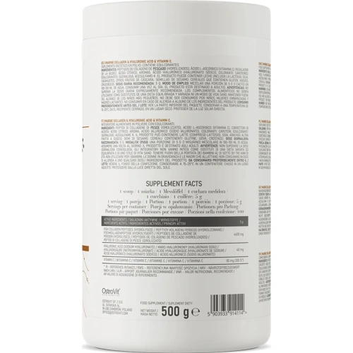 OstroVit Marine Collagen + Hyaluronic Acid + Vitamin C 500g | OstroVit
