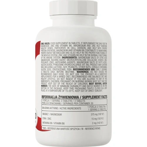 OstroVit MgZB (ZMA) 90 tabs | OstroVit