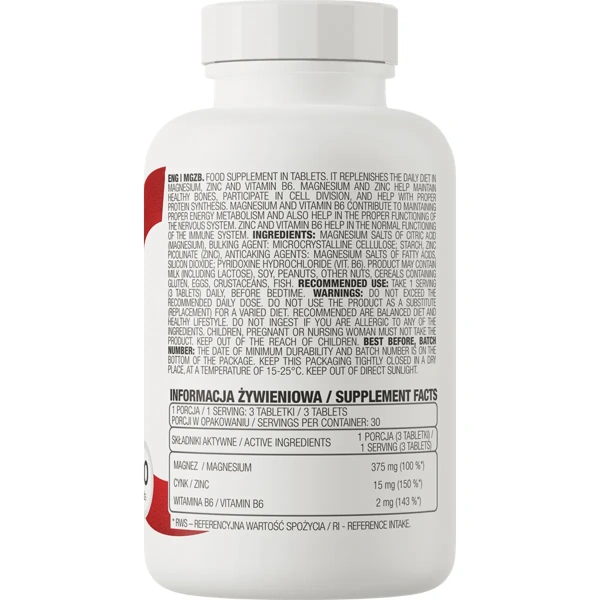 OstroVit MgZB (ZMA) 90 tabs | OstroVit