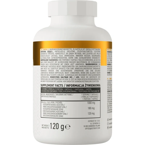 OstroVit Omega 3, 90softgels | OstroVit