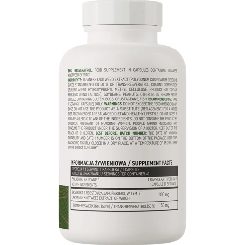 OstroVit Resveratrol VEGE 60 capsules | OstroVit