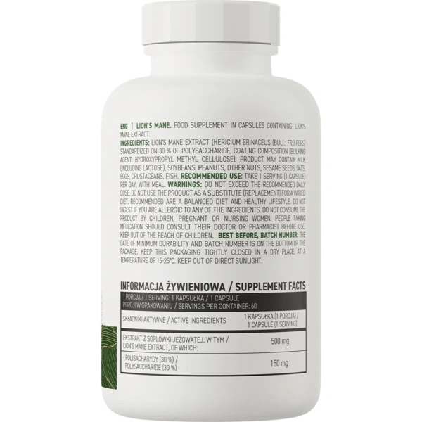 OstroVit Lion's Mane VEGE 60 caps | OstroVit