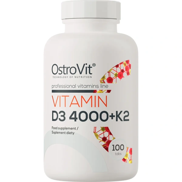 OstroVit - Vitamin D3 4000 + K2, 100 tabs | OstroVit