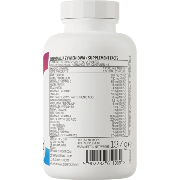 OstroVit 100% Vit&Min 90 tablets | OstroVit