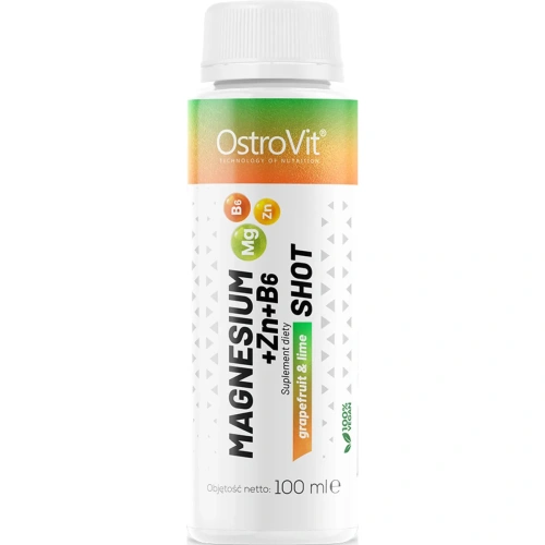 Ostrovit Magnesium + Zn + B6 Shot 100ml - Grapefruit Lime | Magnijs...