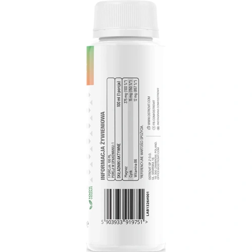 Ostrovit Magnesium + Zn + B6 Shot 100ml - Grapefruit Lime | Magnijs... 2