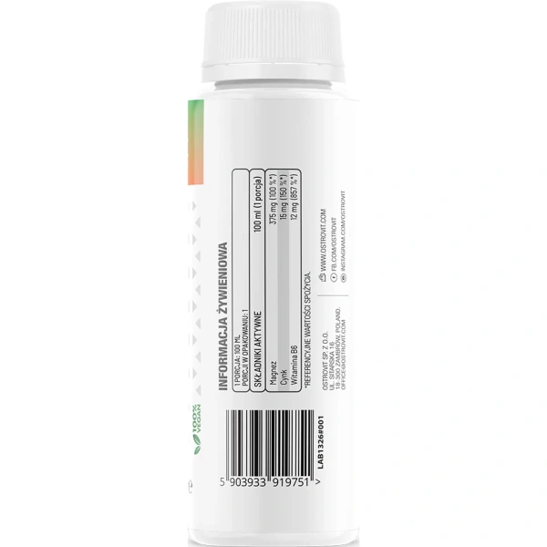 Ostrovit Magnesium + Zn + B6 Shot 100ml - Grapefruit Lime | OstroVit