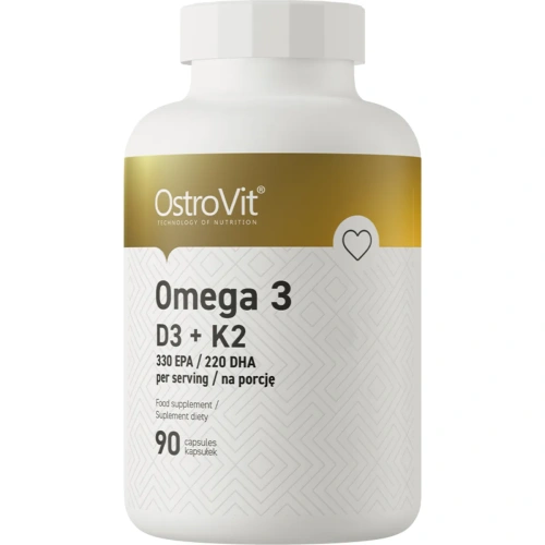 OstroVit Omega 3 D3+K2 90 capsules | OstroVit