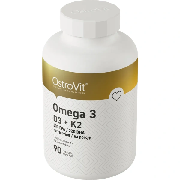 OstroVit Omega 3 D3+K2 90 capsules | OstroVit