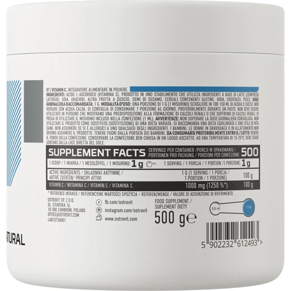 OstroVit Vitamin C 500 g natural | OstroVit