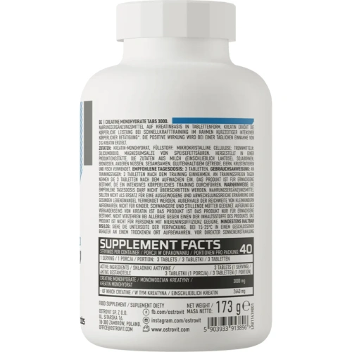 OstroVit Creatine Monohydrate 3000 mg 120 tablets | OstroVit