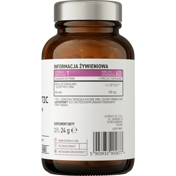 OstoVit Pharma PRO-60 BIOTIC LactoSpore 60 caps | OstroVit
