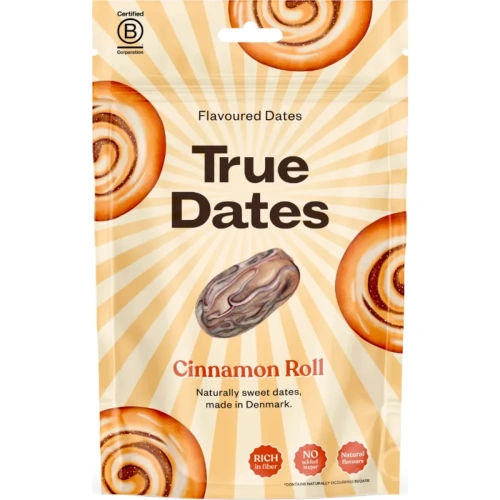 True Dates Cinnamon Roll 100g - Kaneelirulli maitselised naturaalsed datlid | True Dates