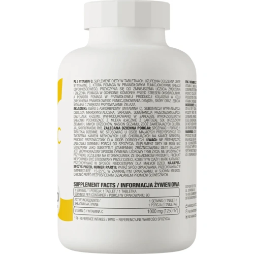 Vitamin C 1000 mg 90 tablets | C vitamīns – Pērc tagad SportLab 2