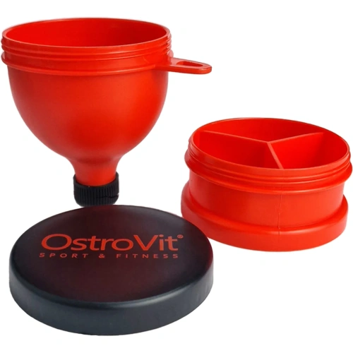 OstroVit Funnel + pillbox keyring - RED | OstroVit