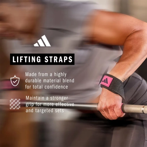 Adidas Lifting Straps, Black/pink - Tõsterihmad | Adidas