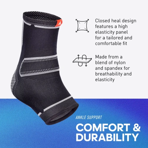 Adidas Ankle Support, Black/Grey - Hüppeliigese tugiside | Adidas