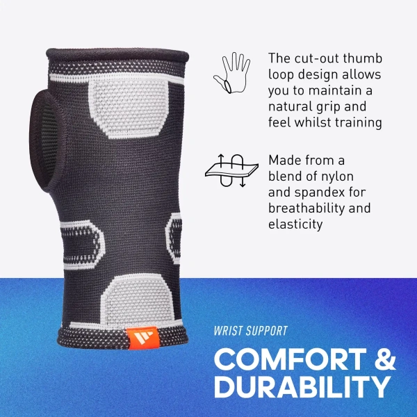Adidas Wrist Support, Black/Grey | Adidas