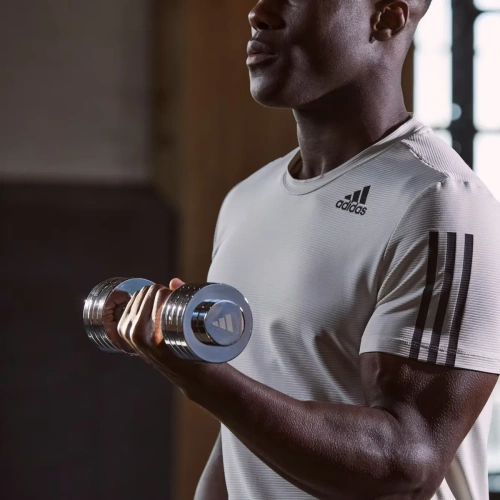 Adidas Adjustable Chrome Dumbbell Set, 5kg | Adidas