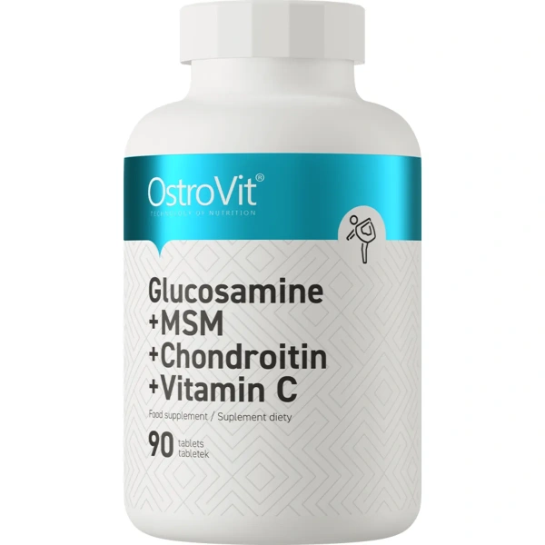 Glucosamine + MSM + Chondroitin + Vitamin C 90 tablets | OstroVit