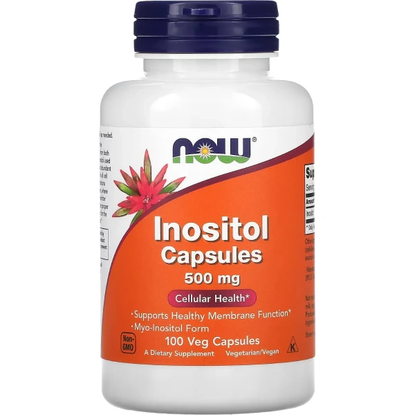 NOW Foods, Inositol Capsules, 500 mg, 100 Veg Capsules | Now Foods