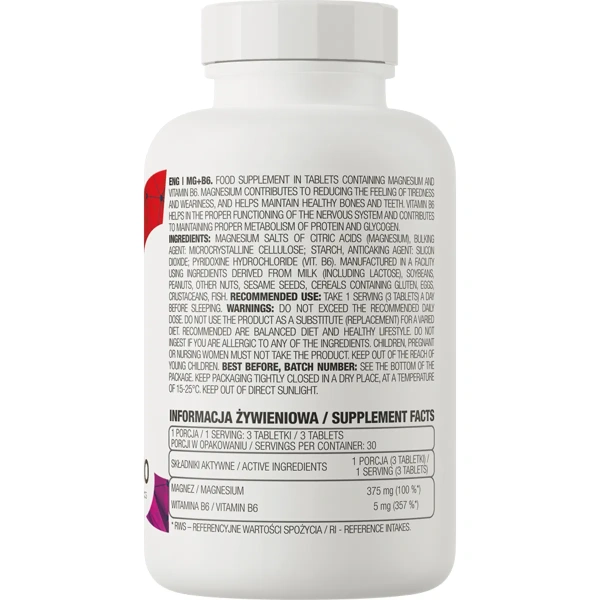 OstroVit Mg + B6 90 tablets | OstroVit